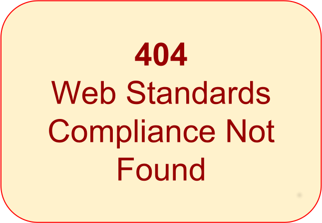 404 Library Catalogue Web Standards Compliance Not Found